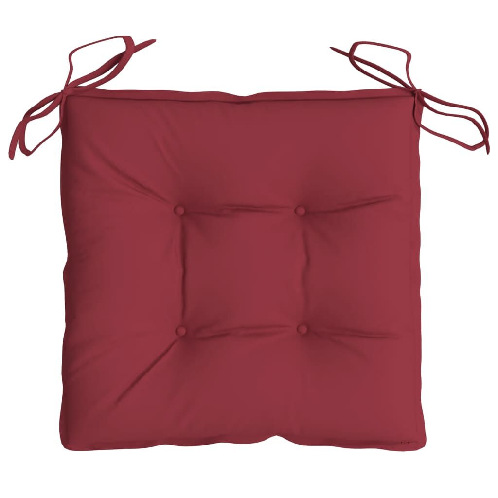 vidaXL Pallet Cushions 4pcs Wine Red 50x50x7 cm Oxford Fabric