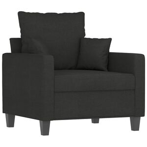 vidaXL Sofa Chair Black 60 cm Fabric