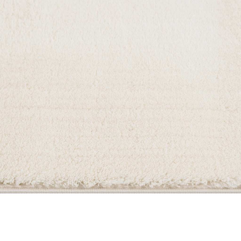 vidaXL Washable Rug Soft Shaggy Cream 160x230 cm Anti Slip