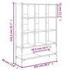 vidaXL Bookcase Smoked Oak 102x30x141.5 cm Engineered Wood