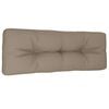 vidaXL Pallet Cushion Taupe 120x40x12 cm Fabric