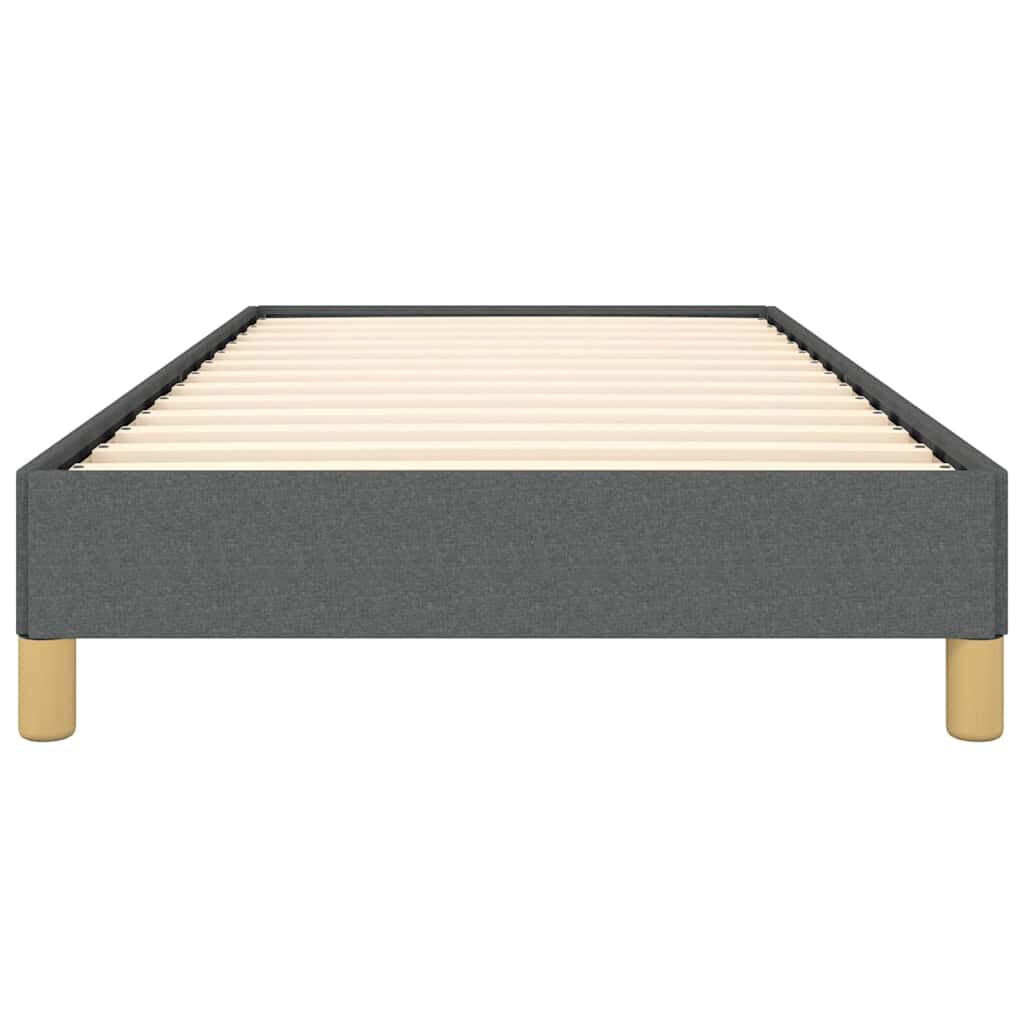 vidaXL Bed Frame without Mattress Dark Grey 100x203 cm Twin XL Fabric