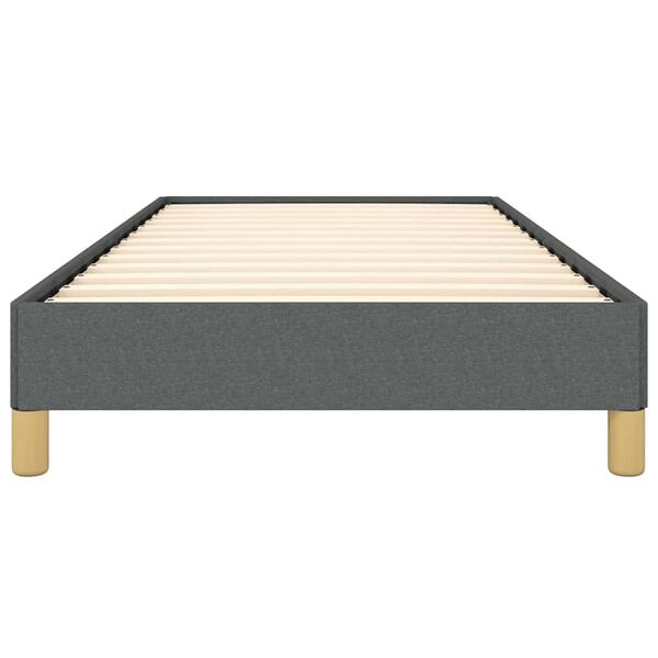 vidaXL Bed Frame without Mattress Dark Grey 100x203 cm Twin XL Fabric