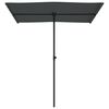 vidaXL Garden Parasol with Aluminium Pole 180x110 cm Anthracite