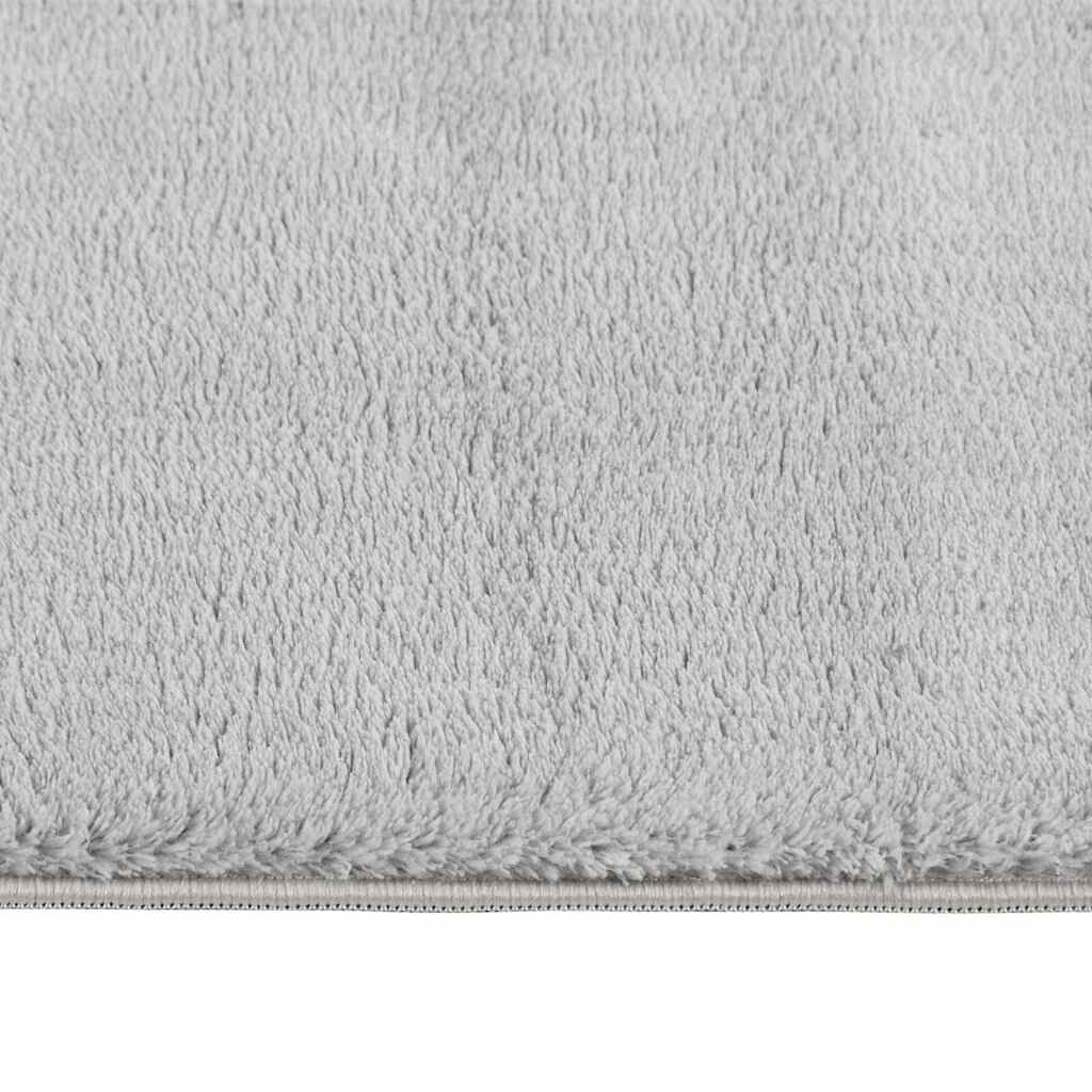 vidaXL Washable Rug Soft Shaggy Grey 160x230 cm Anti Slip