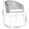 vidaXL 3 Piece Garden Dining Set Anthracite