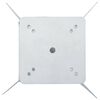 vidaXL In-Ground Parasol Base Silver 27.5x27.5x45 cm Steel