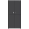 vidaXL Shoe Cabinet Grey 80x39x178 cm Engineered Wood