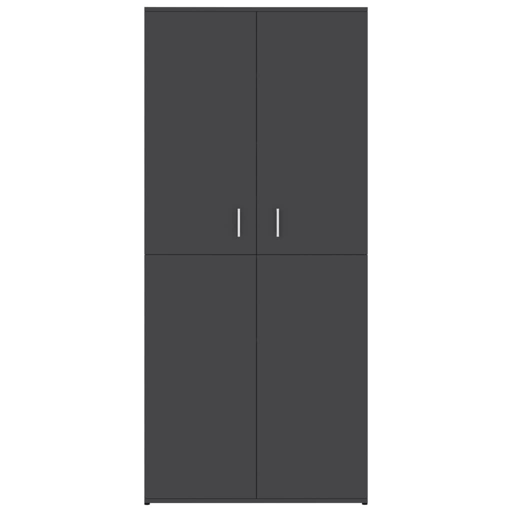 vidaXL Shoe Cabinet Grey 80x39x178 cm Engineered Wood