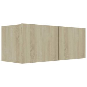 vidaXL TV Cabinet Sonoma Oak 80x30x30 cm Engineered Wood
