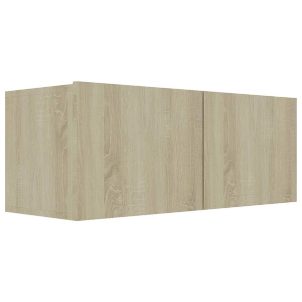 vidaXL TV Cabinet Sonoma Oak 80x30x30 cm Engineered Wood