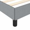 vidaXL Bed Frame without Mattress Light Grey 137x190 cm Full Fabric