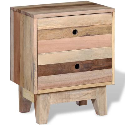 vidaXL Bedside Cabinet Solid Reclaimed Wood