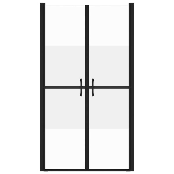 vidaXL Shower Door Half Frosted ESG (93-96)x190 cm