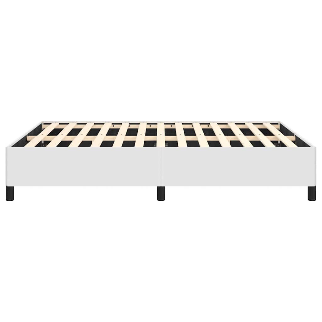 vidaXL Bed Frame without Mattress White 137x190 cm Full Faux Leather