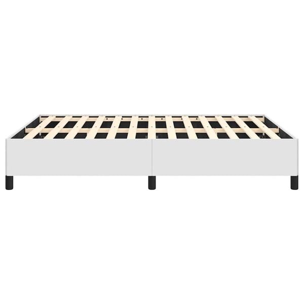 vidaXL Bed Frame without Mattress White 137x190 cm Full Faux Leather