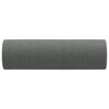 vidaXL Throw Pillows 2 pcs Dark Grey Ø15x50 cm Fabric