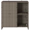 vidaXL Storage Cabinet with Storage Grey 100 x 36 x 102 cm Rattan