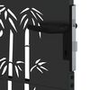 vidaXL Garden Gate 100x125 cm Corten Steel Bamboo Design