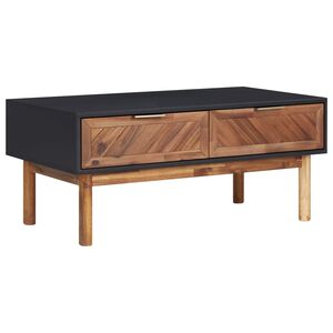 vidaXL Coffee Table 90x50x40 cm Solid Acacia Wood and MDF
