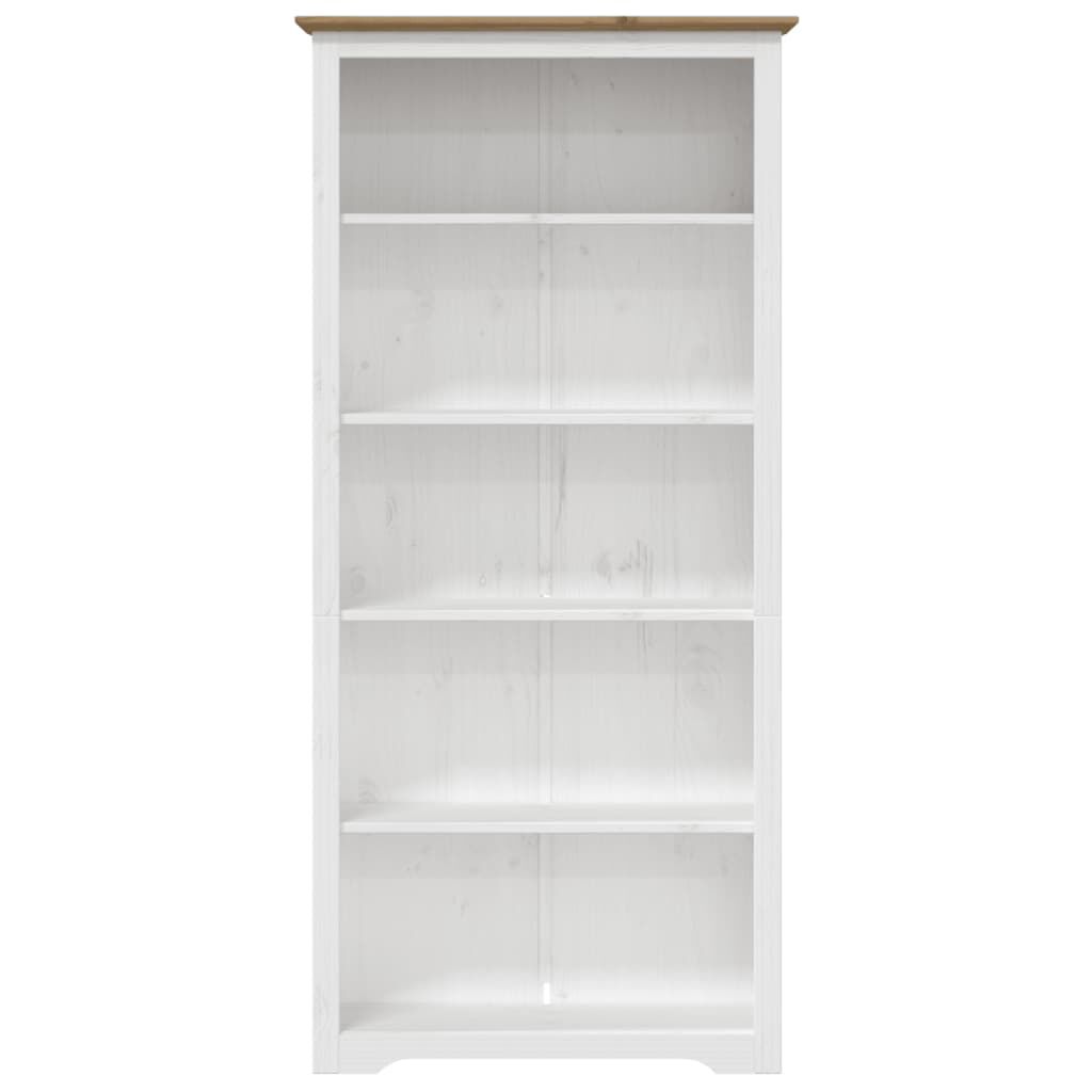 vidaXL Bookcase BODO Brown 80x38x180 cm Solid Wood Pine 5-Tier