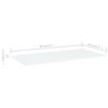 vidaXL Bookshelf Boards 8 pcs White 80x30x1.5 cm Engineered Wood