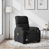 vidaXL Electric Massage Recliner Chair Black Microfibre Fabric