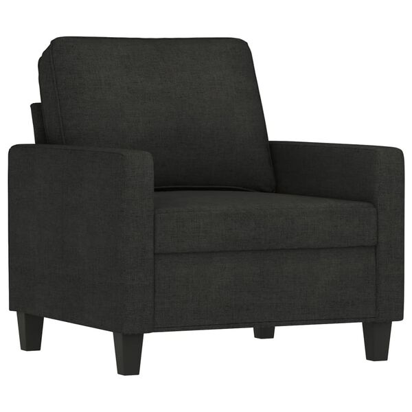 vidaXL Sofa Chair Black 60 cm Fabric