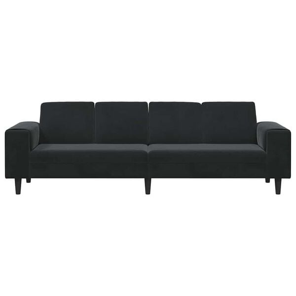 vidaXL Sofa Set Black Velvet