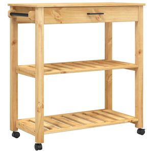 vidaXL Kitchen Trolley MONZA 84x40x88.5 cm Solid Wood Pine
