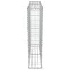 vidaXL Gabion Wall with Covers Galvanised Steel 100x20x100 cm