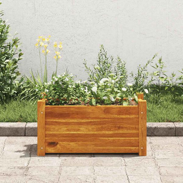 vidaXL Garden Raised Bed Acacia Wood 50x25x25 cm