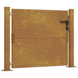 vidaXL Garden Gate 100x100 cm Corten Steel
