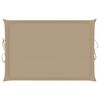 vidaXL Rocking Sun Lounger with Cushion Solid Teak Wood