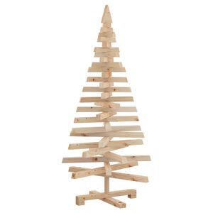vidaXL Christmas Trees with Stand Natural 120 cm Solid pine wood