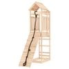 vidaXL Playhouse with Climbing Wall Solid Wood Pine