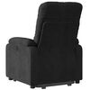 vidaXL Electric Stand up Massage Recliner Chair Black Microfibre Fabric