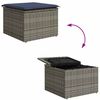 vidaXL Garden Sofa Set 7 pcs Grey Poly rattan