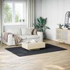 vidaXL Washable Rug Soft Shaggy Black 160x230 cm Anti Slip