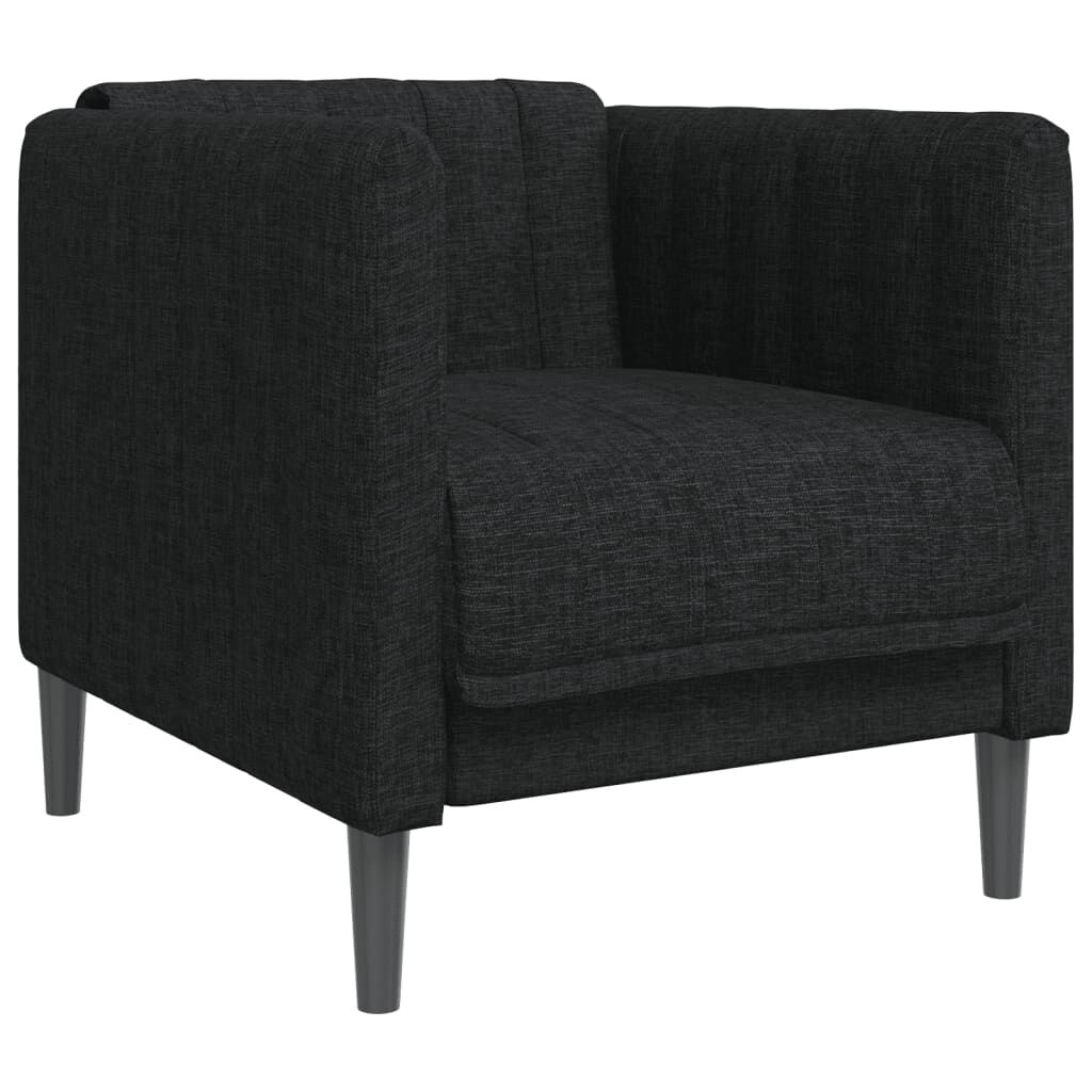 vidaXL Sofa Chair Black Fabric