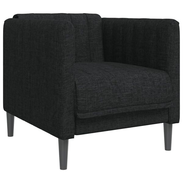 vidaXL Sofa Chair Black Fabric