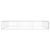 vidaXL Outdoor Dog Kennel Galvanised Steel 6x6x1 m