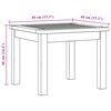 vidaXL Garden Coffee Table 45x45x36 cm Solid Acacia Wood