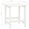 vidaXL Garden Adirondack Chair with Ottoman&Table Solid Fir Wood White