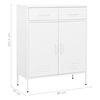 vidaXL Storage Cabinet White 80x35x101.5 cm Steel