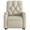 vidaXL Electric Stand up Massage Recliner Chair Cream Faux Leather