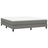 vidaXL Box Spring Bed Frame Dark Grey King Fabric (US Only)