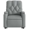 vidaXL Stand up Massage Recliner Chair Light Grey Fabric