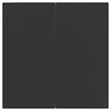 vidaXL 3 Piece Garden Dining Set with Cushions Black and Grey Poly Rattan