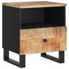vidaXL Bedside Cabinets 2 pcs Solid Wood Mango&Engineered Wood